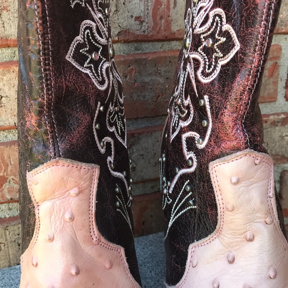 🚨B2G1 CAMILA Deep Berry Roses Pink Leather Pointy Toe Ankle Heeled Boots - Picture 12 of 15